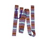 cinch strap set latigo tribal purple and blue 2"