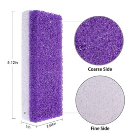 Edealing Foot Pumice Stone 4 Packs Set Double Sided Callus Remover Hard Skin and Dead Skin Scrubber Pedicure Tools for Foot Caring-Purple