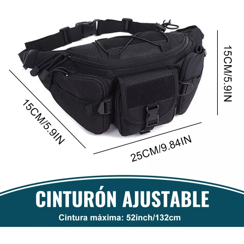 Deykay Cangurera Tactica Militar Impermeable Riñonera Deportiva