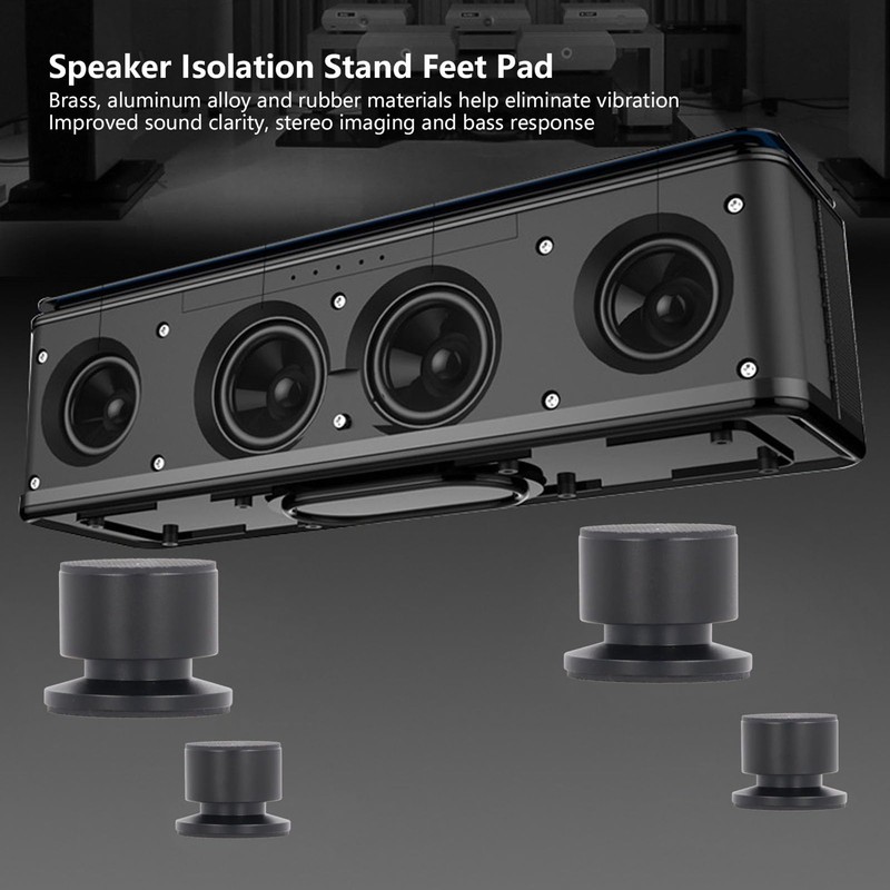 Isolation Spikes Speaker Stand, 40x20mm Aluminum HiFi Floor Protectors, Anti