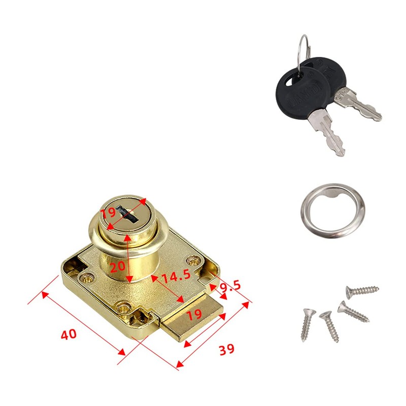 20mm Cam Drawer Lock,Security Mailbox Lock Zinc Alloy Cabinet Drawer