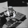 Jeulia 3.68 Carat Twist Skull Rings for Women Sterling Silver
