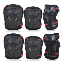 ENN LLC Kids Protectors Set of 6 Bicycles (Red, S)