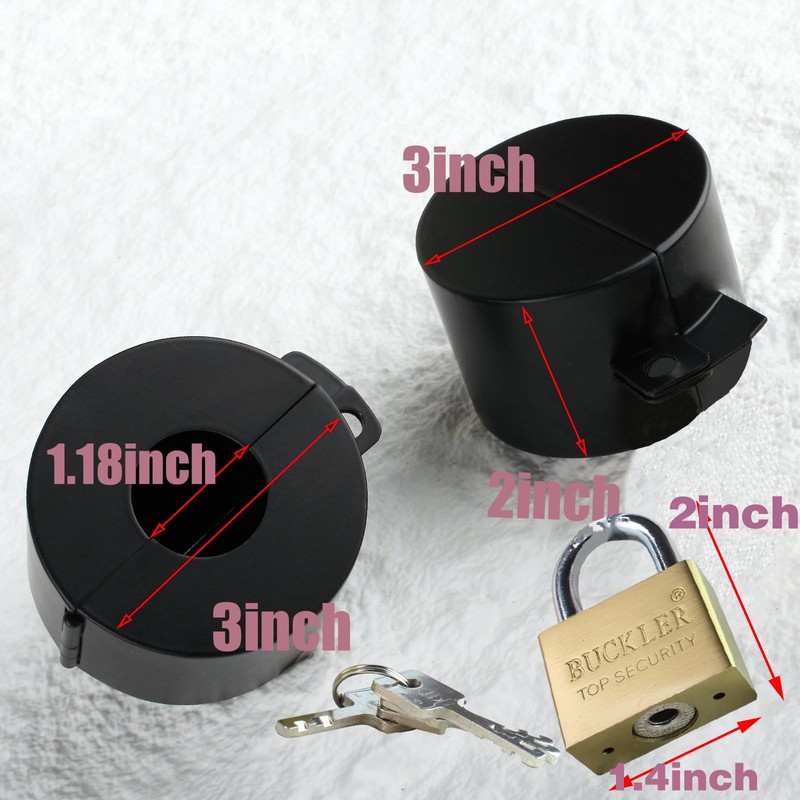 Outdoor Faucet Lock, Water Hose Bib Spigot Lock Black Cover