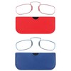 REAVEE 2 Pack Small Armless Reading Glasses for Men Women,