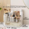 STORICANS 360° Rotating Makeup Organizer with Drawer, Clear Acrylic Cosmetic