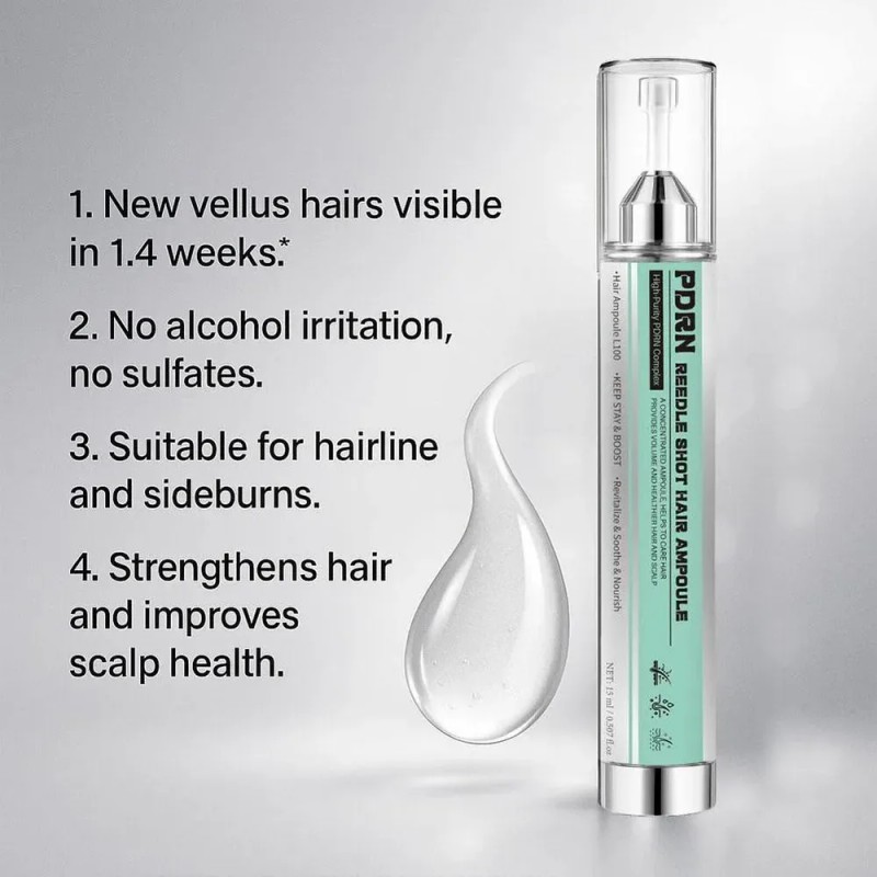 Ampolla Para Cabello Reedle Shot De Pdrn, 15 Ml, Para