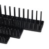 3PCS 1/4in 3/8in 1/2in Socket Holder Organizer Black Multifunctional Storage
