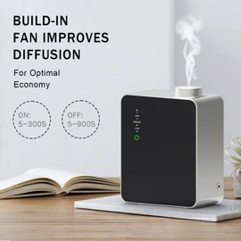 Haigoo Wireless Smart Scent Waterless Home Fragrance Diffuser for Home, Spa, Office, Large Room,Cover Up to 2000 Sq. Ft, Commercial Aromatherapy Nebulizing Oil Diffuser Gift