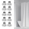 10Set Flanged Holder Base Thicken Stainless Steel Closet Rod Tube