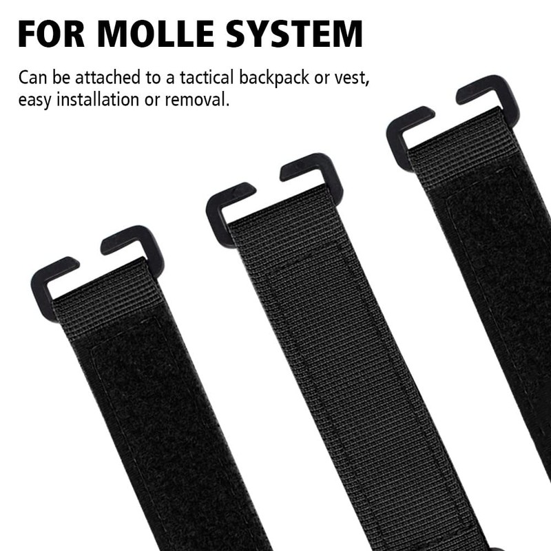 3Pcs Tactical Patches Molle Attachment,Tactical Molle Strips Molle Hook Loop