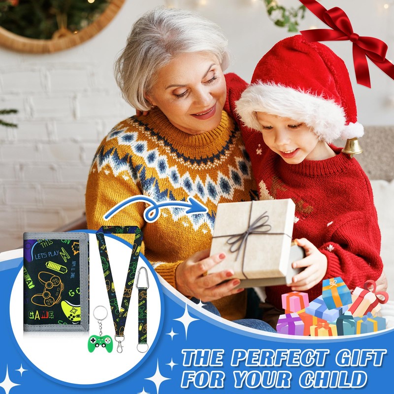 YNOYMO Children's Wallet Boys Mini Wallet Neck Pouch Boys Trifold