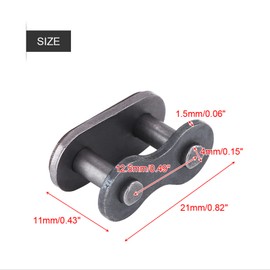Master Link Chain, 5 Set 415 Carbon Steel Master Link Polished for Motorized Bike Parts for 2 Stroke Motorcycle and Motorized Bike Easy Installation