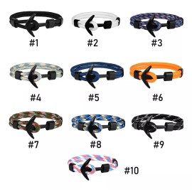 Mafab Pulsera Brazalete Ancla Supervivencia Unisex Estilo 1pz