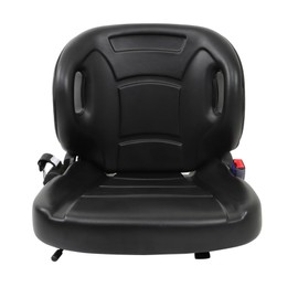 WFLNHB Universal Forklift Seat with Retractable Seat Belt Switch Replacement for Toyota Forklift Clark, Komatsu, Nissan, Yale, Hyster with Curved Back