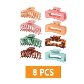 Traziewell Large Claw Clips for Thick Hair Nonslip Hair Clamp Strong Hold Hair Grips Styling Accessories for Women Girls, 0914