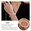 GBTBYS Gifts for Girls Pink Natural Stone Heart Beaded Bracelet
