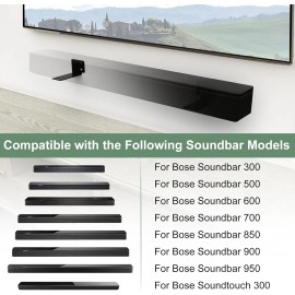 Dinghosen Soundbar Wall Mount for Bose 300 500 600 700 850 900 950 Series with Mounting Br