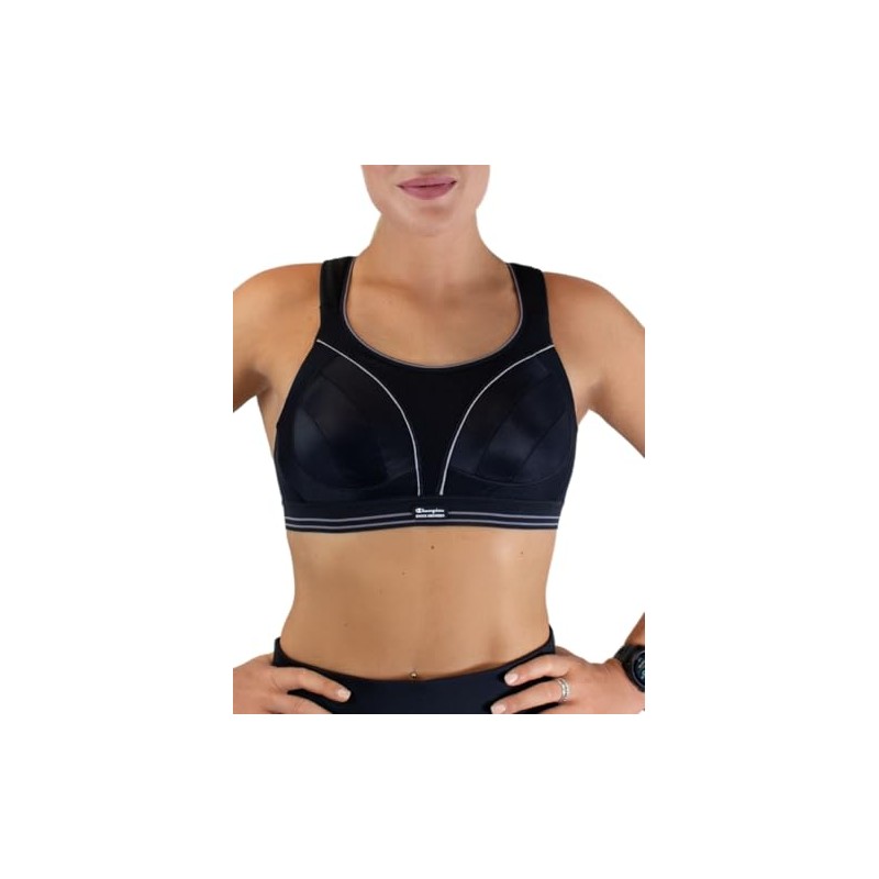 Champion Women's Sa S5044 Ultimate Run Bra Sports, Black, 36DD