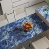 CHIHUT Royal Blue Marble Contact Paper for Countertops 17.7”x100” Marble