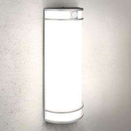 ASD 18 Inch LED Outdoor & Indoor Wall Mount Light Fixture with Motion Sensor - Brushed Nickel Wall Sconce Lighting - 20W 120-277V 3000K 4000K 5000K Exterior Lights - Front Door & Patio - ETL