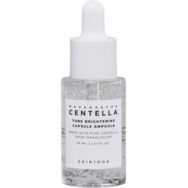 SKIN1004 Madagascar Centella Tone Brightening Capsule Ampoule - Suero Iluminador con Cápsulas, Mejora Apariencia del Tono y Textura de la Piel, 30 ml
