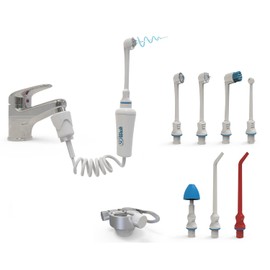 SOWASH - "DELUXE" pkg. - Oral irrigator with complete set for oral hygiene, connectable to the faucet