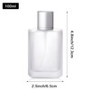 Yerpkefey 100ml/3.4 Oz Frosted Glass Spray Bottle Perfume Atomizer,Refillable Perfume