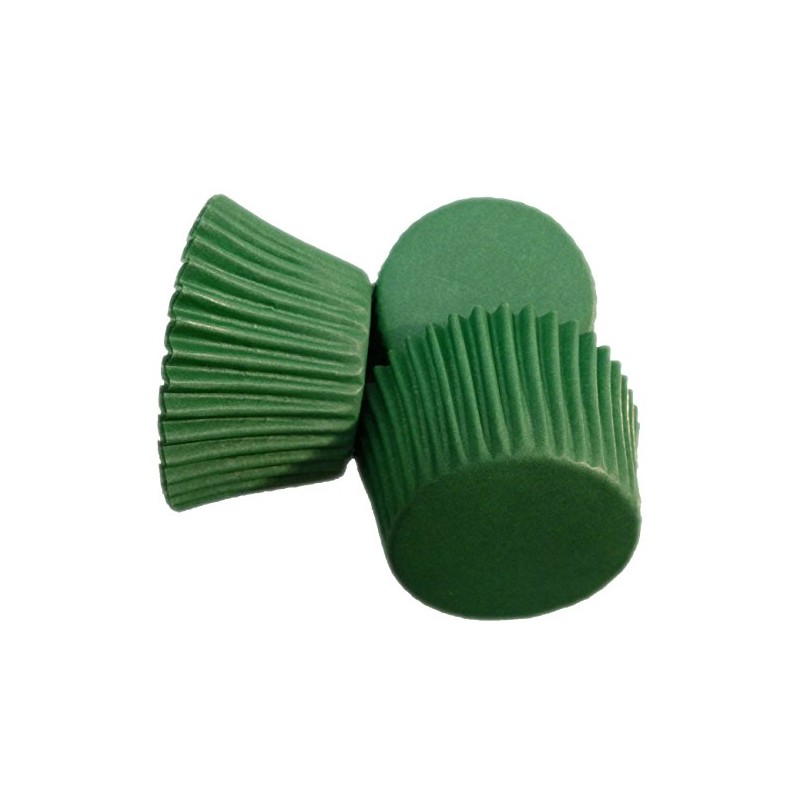 Scrumptious Greaseproof 65 GSM Holly Green Cupcake Cases, Set of