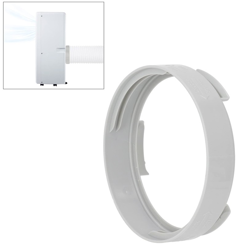 Buachois Air Conditioner Exhaust Hose Connector, ABS Material, Grey, 5.9"