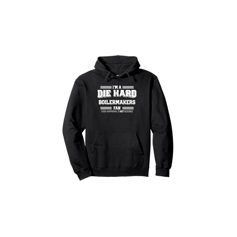 Boilermakers Garfield Die Hard Fan HS Pullover Hoodie