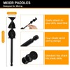 RZJZGZ 4 PCS Silicone Resin Mixer Paddles for Drill, Epoxy