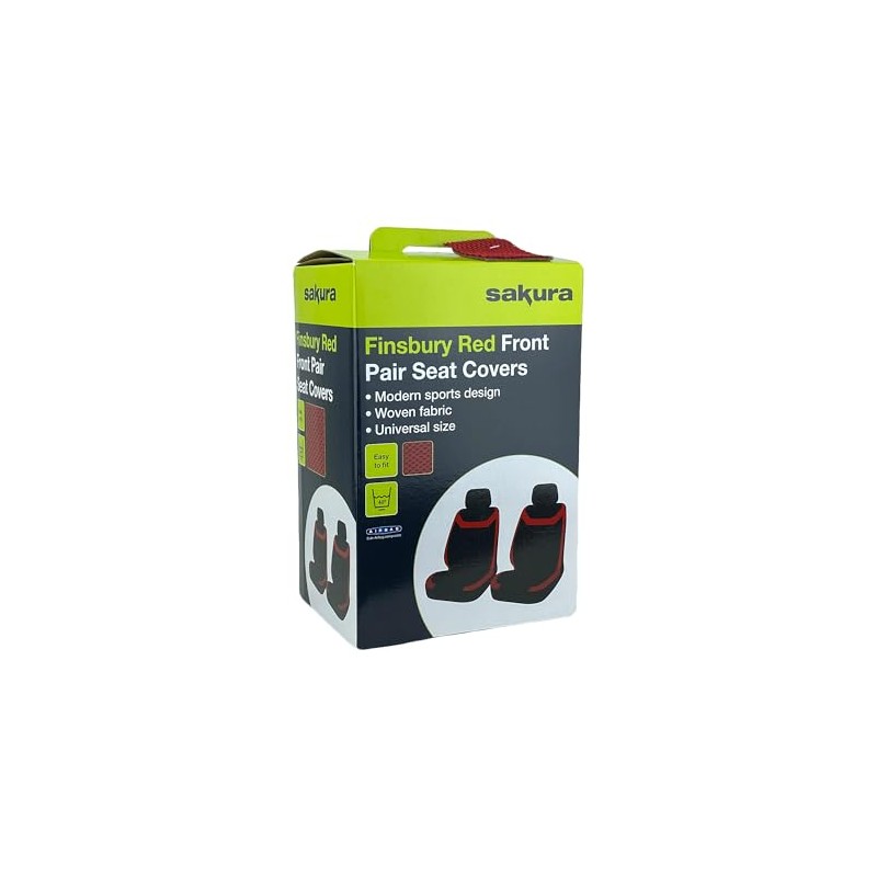 Sakura SS5399 - Fundas para Asientos de Coche, Color Rojo
