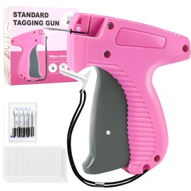 HABGP Tagging Gun for Clothing with 5 Needles Replacements and 2000 Fastener, (Not Stitch Gun) Handheld Price Tag Gun for Clothes, Garment Pricing Tagging Attacher Gun for Retail Fabric Only