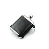 iSavage 6oz Rectangle Hip Flask with a Detachable Leather Pouch-YM605