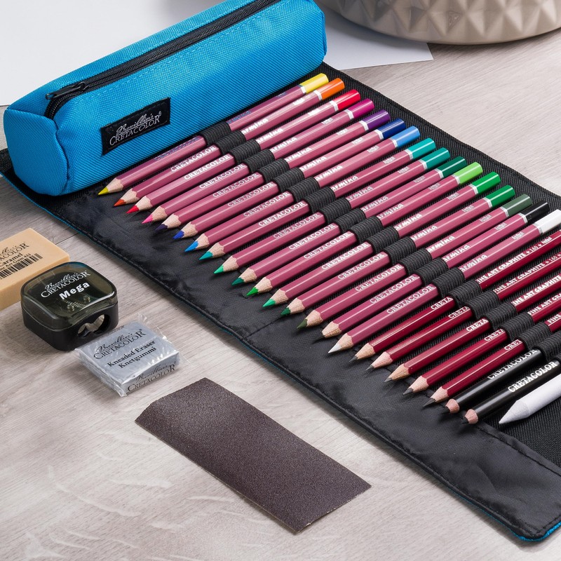 Cretacolor Artist Set Spring Edition | Includes Blue Roll Case