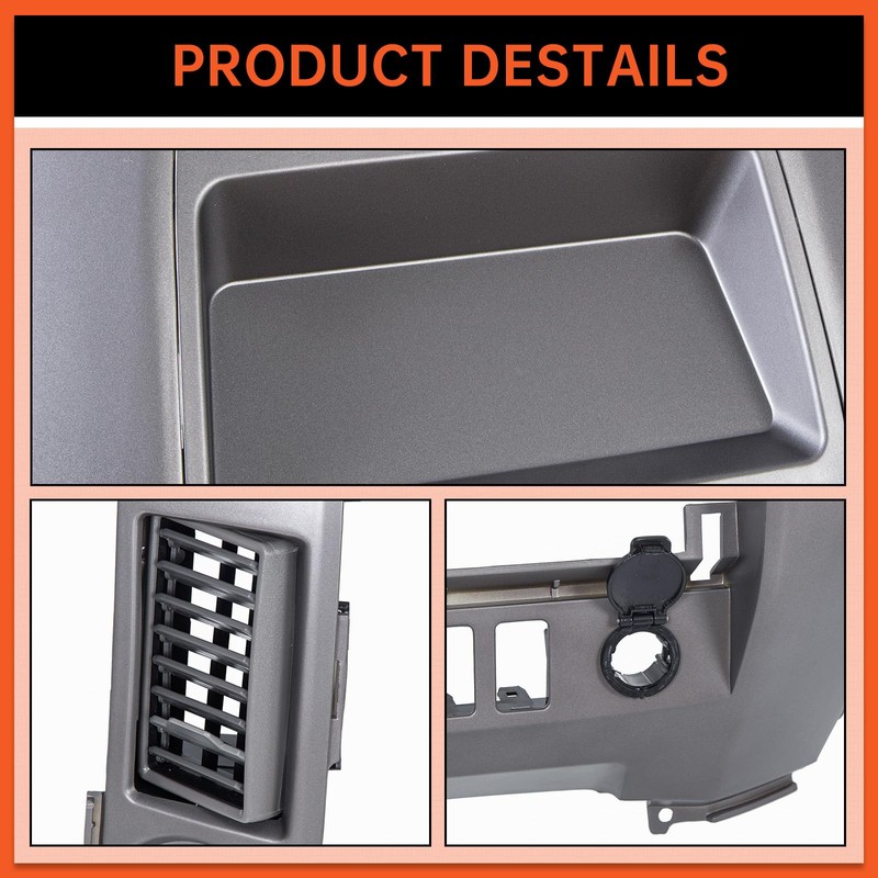ECOTRIC Center Dash Instrument Panel Lid Compatible with 2004 2005