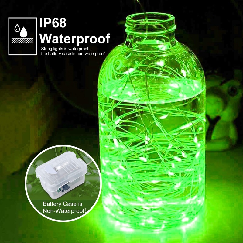 pozzolanas 24 Pack Led Fairy Lights Battery Operated String Lights，7