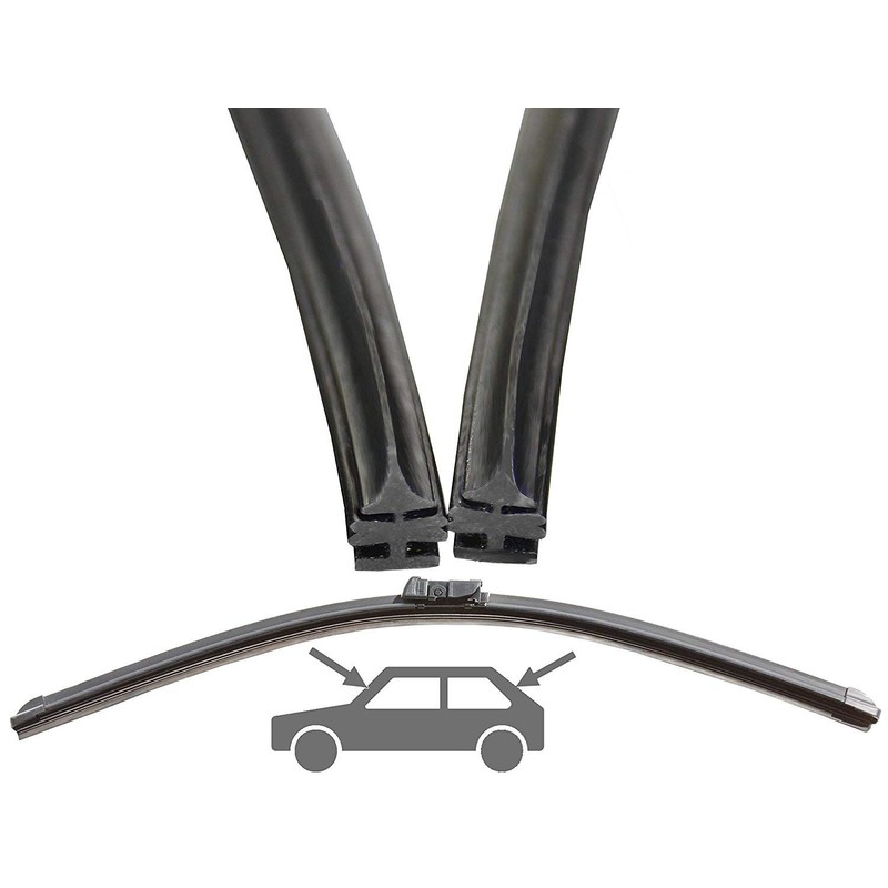Windscreen Wiper, Replacement Rubber, Aerotwin, 2 Pieces, 800 mm Suitable
