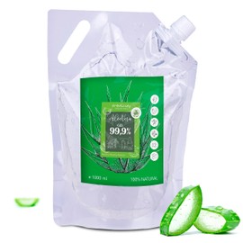 tradicity ORGANIC FARM 100% Natural Aloe Vera Gel from Fresh Leaves - Unique on the Market - Ecologically Grown in Andalusia - Perfect for Skin and Hair 1000 ml 1 kg