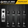8 PCS 1/2 Inch Drive Allen Impact Socket Set, Metric
