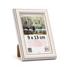 3-B Bari Rustic Picture Frame, 9 x 13 cm, White