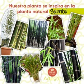 Artego Planta Artificial Decorativa Moderna con Maceta Bambú Grande de 170cm de Alto hogar Sala Comercio Oficina (Bambu)                              