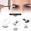 MUSELASH Lash Bond and Seal Lash Clusters Eyelash Extensions Long