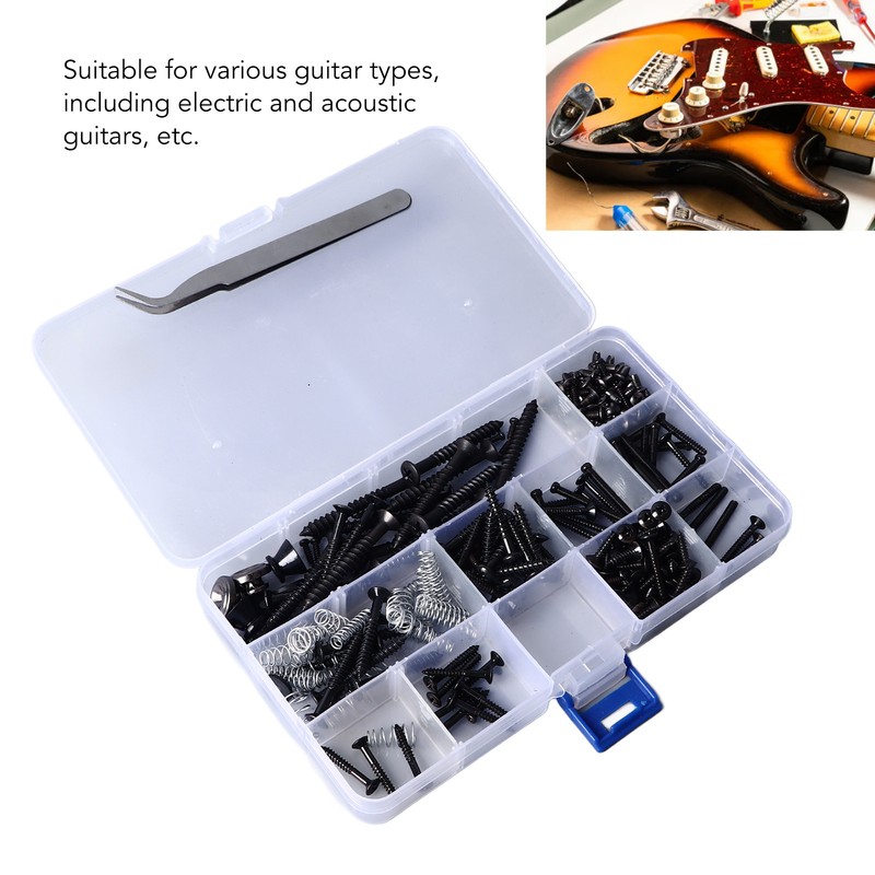Guitar Repair Screw Kit Electric Acoustic Guitar Mounting Screws Strap