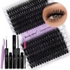 Lash Clusters Kit for Eyelash Extensions: DIY, Natural, Fluffy, Wispy,