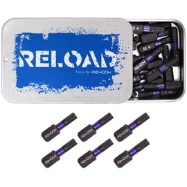 Rehook Reload 25x H4's - 25mm Impact Screwdriver Drill Driver Bits Set H4 Hex Allen Tool bits for Dewalt, Milwaukee, Bosch, Sabrecut and Others (H4)