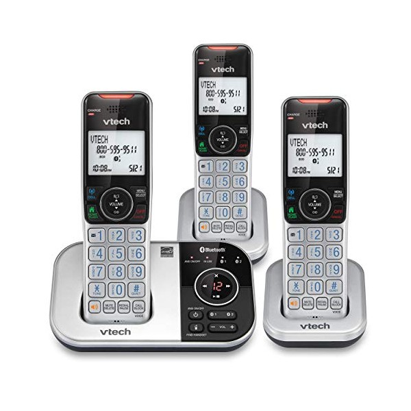 VTECH VS112-3 DECT 6.0 Bluetooth 3 Handset Cordless Phone for