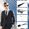 DAWRIS 6PCS Agent Costume Accessories, Role Play Secret Service Set