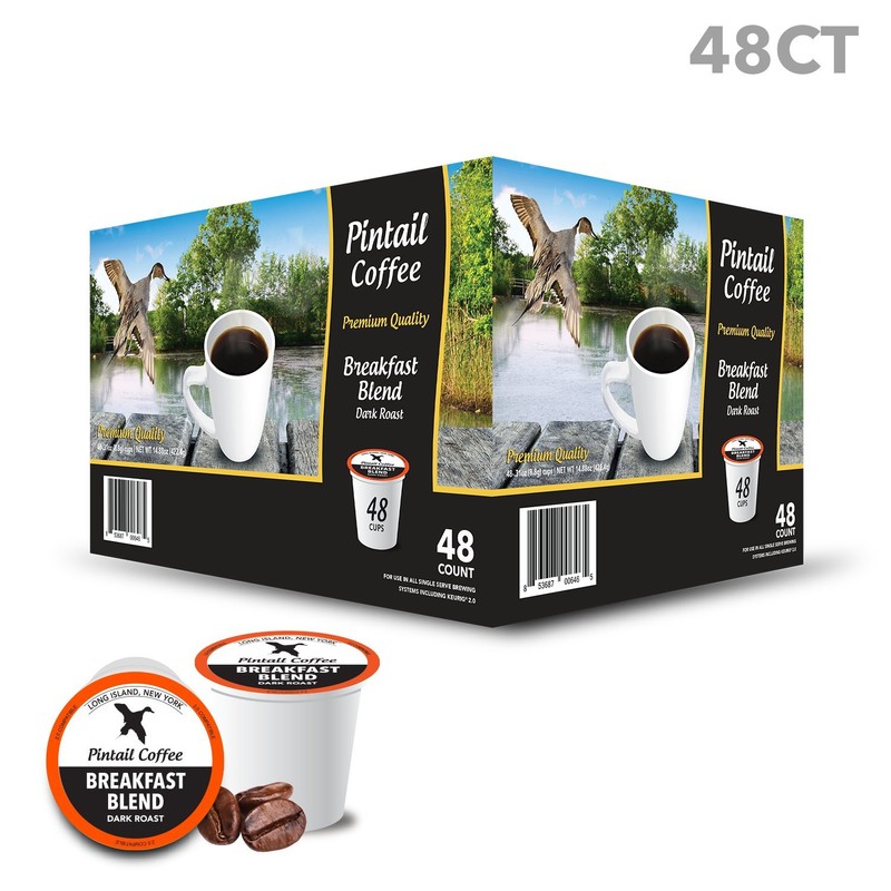 Pintail Coffee - 48 Count Breakfast Blend Dark Roast K
